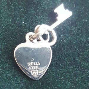 Sterling Silver Key to my Heart Charm Pendent